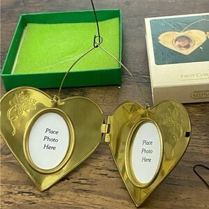 Hallmark 1982 First Christmas Together Locket Ornament